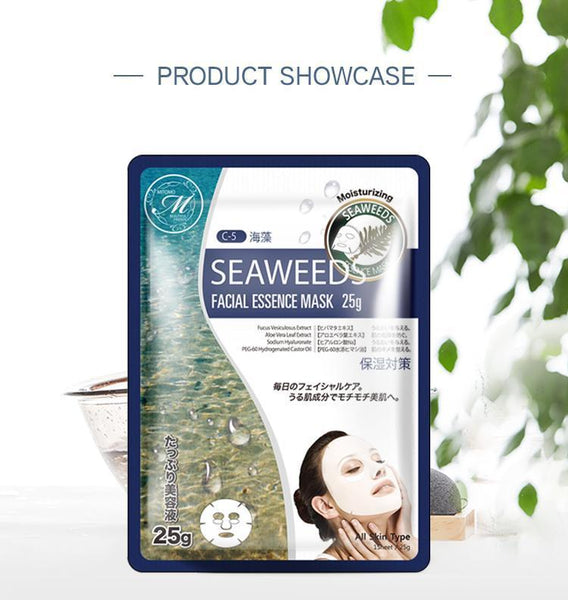 MITOMO Natural Seaweed Purifying Facial Essence Mask MT512-C-5