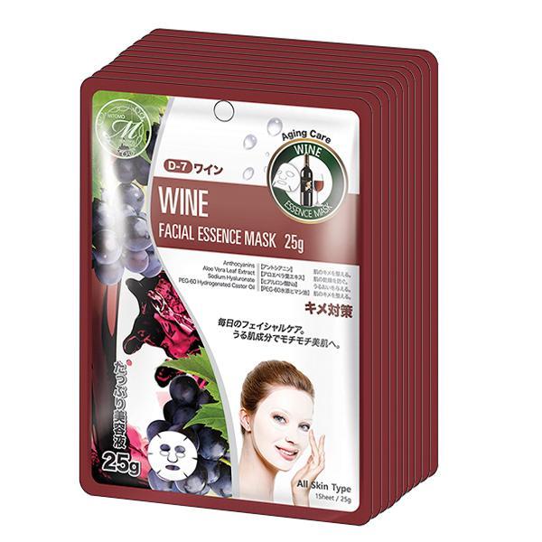MITOMO Natural Wine Aging Care Facial Essence Mask MT512-D-7