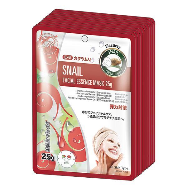 MITOMO Natural Snail Regeneration Facial Essence Mask MT512-E-6