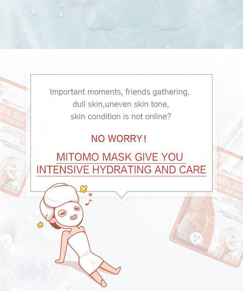 MITOMO Natural Snail Regeneration Facial Essence Mask MT512-E-6