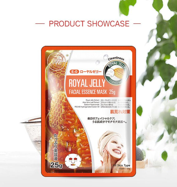 MITOMO Natural Royal Jelly Cleanliness Facial Essence Mask MT512-E-0