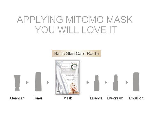 MITOMO Natural Platinum Nutrition Facial Essence Mask MT512-E-5