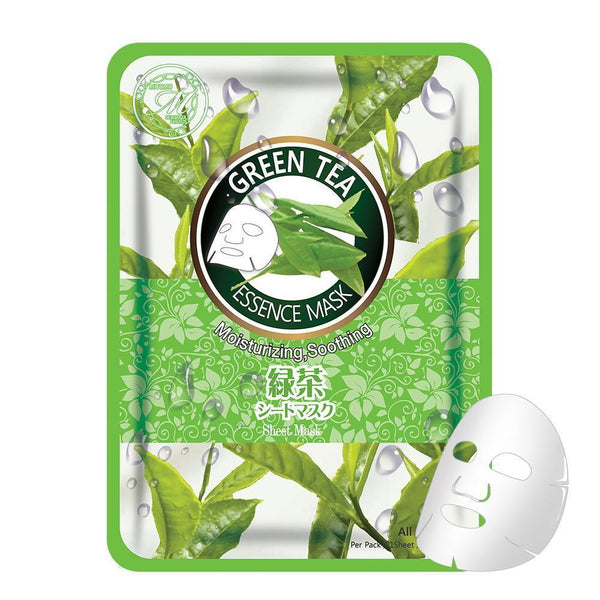 MITOMO Natural Green Tea Moisturizing Soothing Facial Essence Mask MT612-A-0