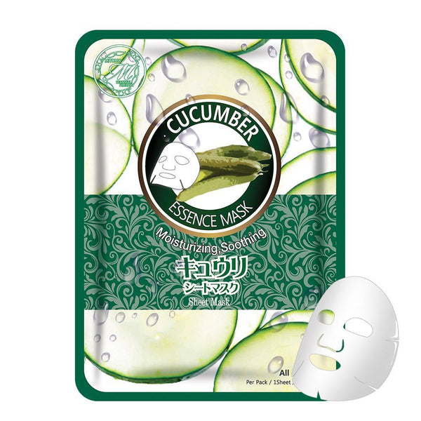 MITOMO Natural Cucumber Moisturizing Soothing Facial Essence Mask MT612-A-1