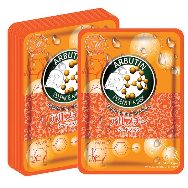MITOMO Natural Arbutin Brightening Cleanliness Facial Essence Mask MT612-A-3