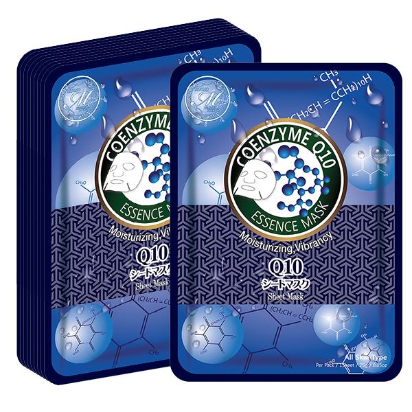 MITOMO Natural Q10 Moisturizing Vibrancy Facial Essence Mask MT612-A-5