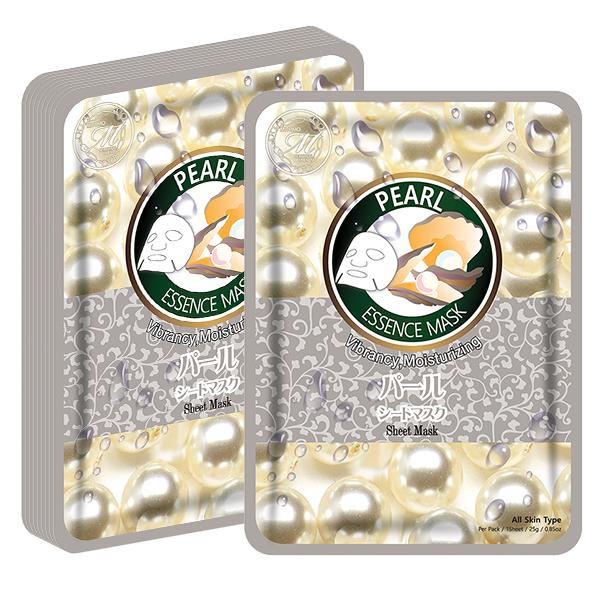 MITOMO Natural Pearl Brightening Facial Essence Mask MT612-B-0