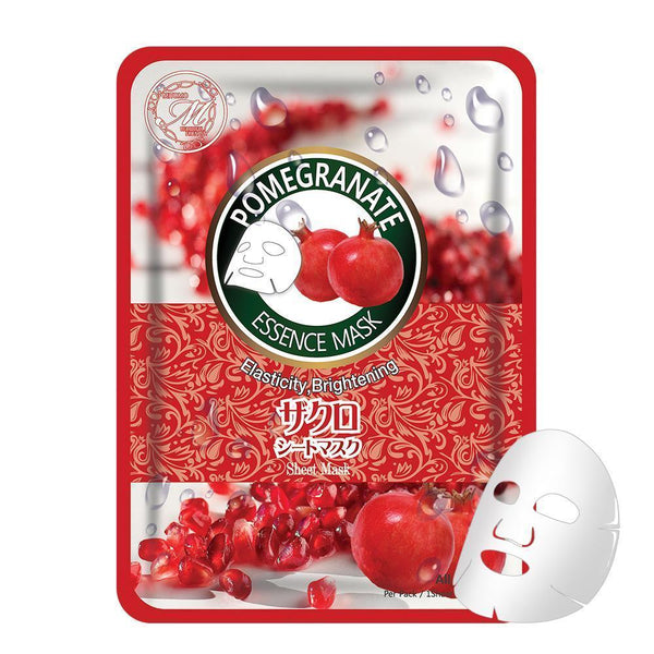 MITOMO Natural Pomegranate Brightening Vibrancy Facial Essence Mask MT612-B-6
