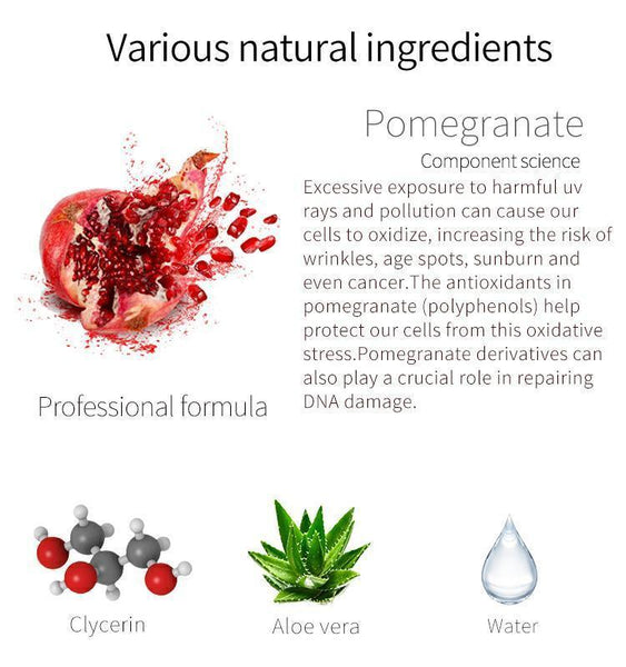MITOMO Natural Pomegranate Brightening Vibrancy Facial Essence Mask MT612-B-6