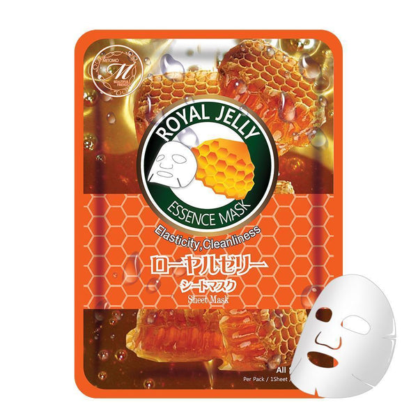MITOMO Natural Royal Jelly Elasticity Cleanliness Facial Essence Mask MT612-B-8