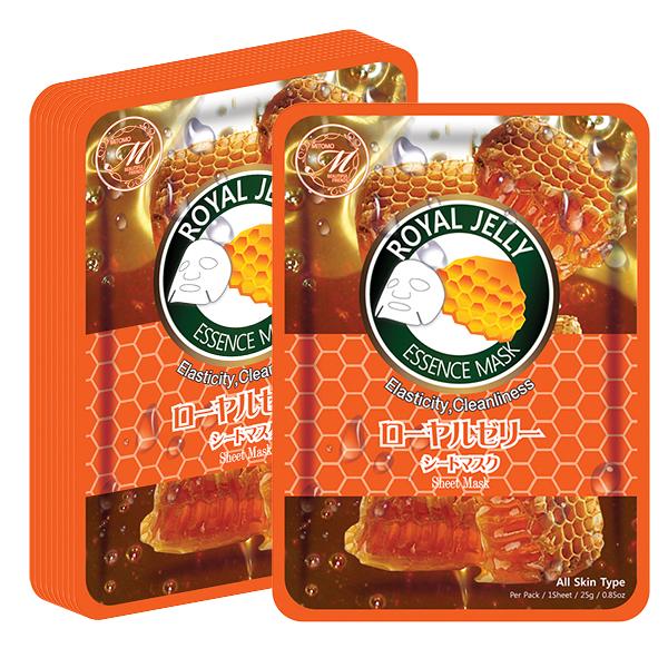 MITOMO Natural Royal Jelly Elasticity Cleanliness Facial Essence Mask MT612-B-8