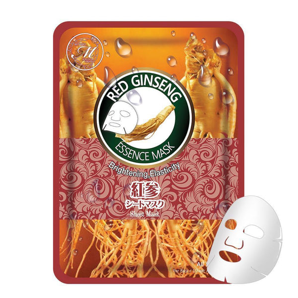 MITOMO Natural Red Ginseng Elasticity Brightening Facial Essence Mask MT612-C-9