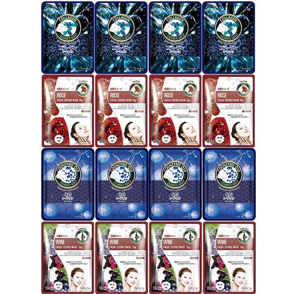 Mitomo Facial Moisturizing Skincare Beauty Face Mask Sheet bundles: 4 types – 16 packs - Mitomo America
