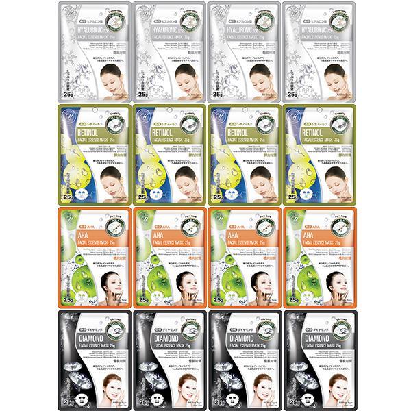 Mitomo Facial Pore-Tightening Skincare Beauty Face Mask Sheet bundles: 4 types – 16 packs - Mitomo America