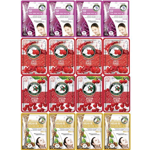 Mitomo Facial Skin-Repair Skincare Beauty Face Mask Sheet bundles: 4 types – 16 packs - Mitomo America