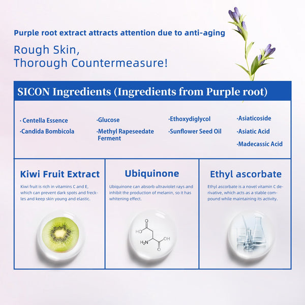 NEW! Popular in JAPAN 3x Hyaluronic Acid SICON Face and Neck Mask Pack [SI001-B-035]