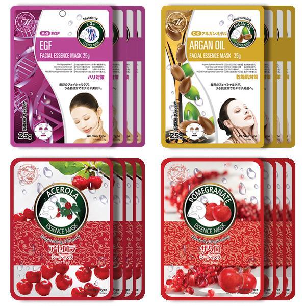 Mitomo Facial Skin-Repair Skincare Beauty Face Mask Sheet bundles: 4 types – 16 packs - Mitomo America