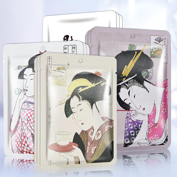 [TKJP00512-02-012]MITOMO Type B [JP UKIYOE trial set 12 sheets] Beautiful skin face mask - Made in Japan - Reward yourself, moisturize your skin.