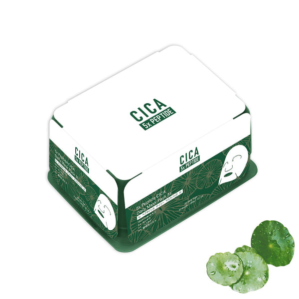 New CICA + 5x Peptide Daily Facial Mask Box with 31 sheets