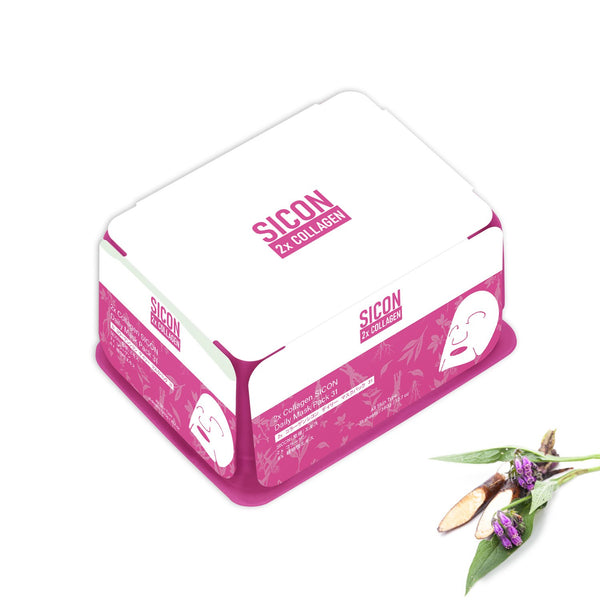 NEW! Popular in JAPAN 2x Collagen SICON Daily Facial Mask Pack 31 [SI001-A-360]