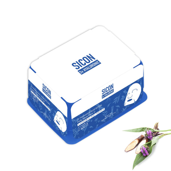 NEW! Popular in JAPAN Popular 3x Hyaluronic Acid SICON Daily Facial Mask Pack 31 [SI001-B-360]