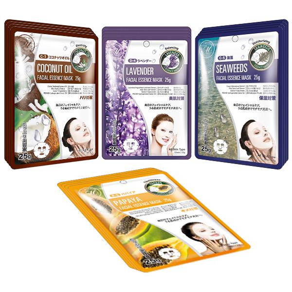 [TKMT00562-03-016]Mitomo Facial Hydration Skincare Beauty Face Mask Sheet bundles: 4 types – 16 packs