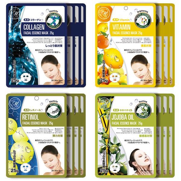 Mitomo Facial Anti-Aging Skincare Beauty Face Mask Sheet bundles: 4 types – 16 packs - Mitomo America